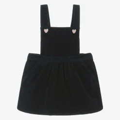 Carrément Beau Dresses|Dresses*Girls Blue Cotton Corduroy Pinafore Dress