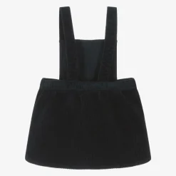Carrément Beau Dresses|Dresses*Girls Blue Cotton Corduroy Pinafore Dress