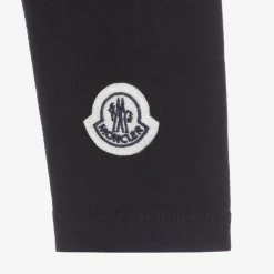 Moncler Enfant Leggings*Girls Blue Cotton Leggings