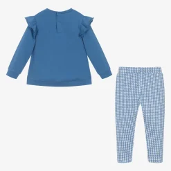Everything Must Change Outfit Sets*Girls Blue Cotton Leggings Set