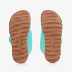 Giesswein Slippers|Slippers*Girls Blue Cotton Unicorn Slippers