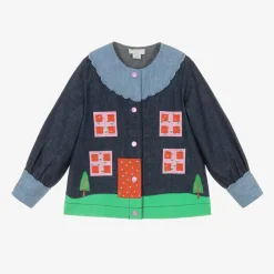 Stella McCartney Kids Tops*Girls Blue Denim & Chambray Blouse