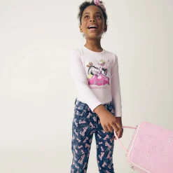 Monnalisa Trousers*Girls Blue Denim Barbie Print Jeans