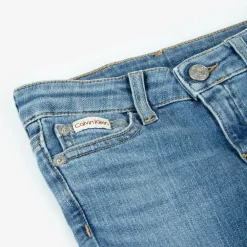 Calvin Klein Trousers*Girls Blue Denim Mid-Rise Skinny Jeans