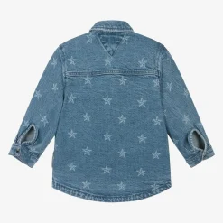Tommy Hilfiger Tops*Girls Blue Denim Stars Overshirt
