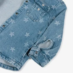 Tommy Hilfiger Tops*Girls Blue Denim Stars Overshirt