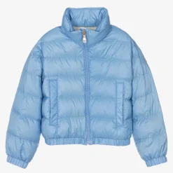 Moncler Enfant Coats & Jackets*Girls Blue Down Padded Musa Jacket
