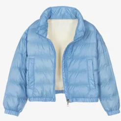 Moncler Enfant Coats & Jackets*Girls Blue Down Padded Musa Jacket