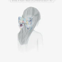 Patachou Hair Accessories*Girls Blue Floral Bow Hair Clip (14cm)