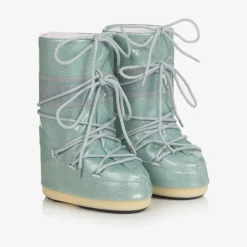 Moon Boot Snow Boots|Gifts*Girls Blue Glitter Snow Boots