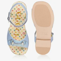 Gucci Sandals*Girls Blue Horsebit Sandals