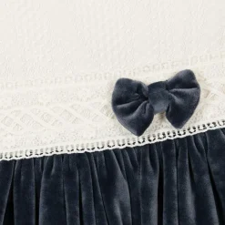 Abuela Tata Dresses*Girls Blue Lace Plush Dress