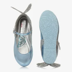 Sophia Webster Mini Bar Shoes|Bar Shoes*Girls Blue Leather Heavenly Shoes