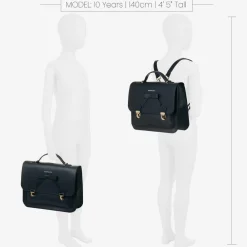 Monnalisa Bags*Girls Blue Leather Satchel (34cm)