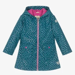 Hatley Coats & Jackets*Girls Blue Lightning Bolts Raincoat