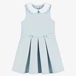 Beatrice amp; George Dresses*Girls Blue Milano Cotton Jersey Dress
