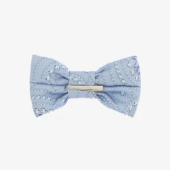 A Dee Hair Accessories*Girls Blue Satin Bow Hair Clip (13cm)