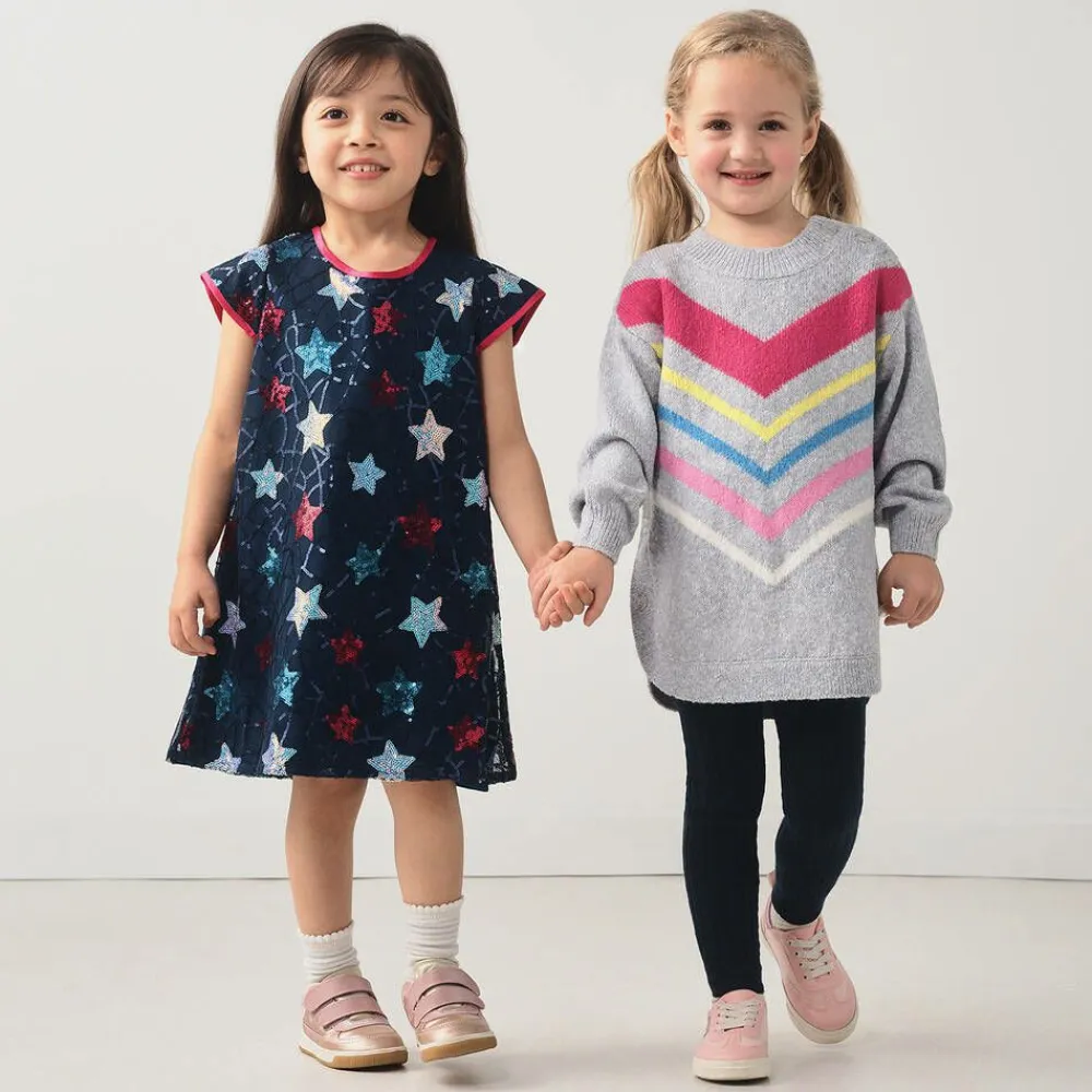 Hatley Dresses*Girls Blue Sequin Star Tulle Dress