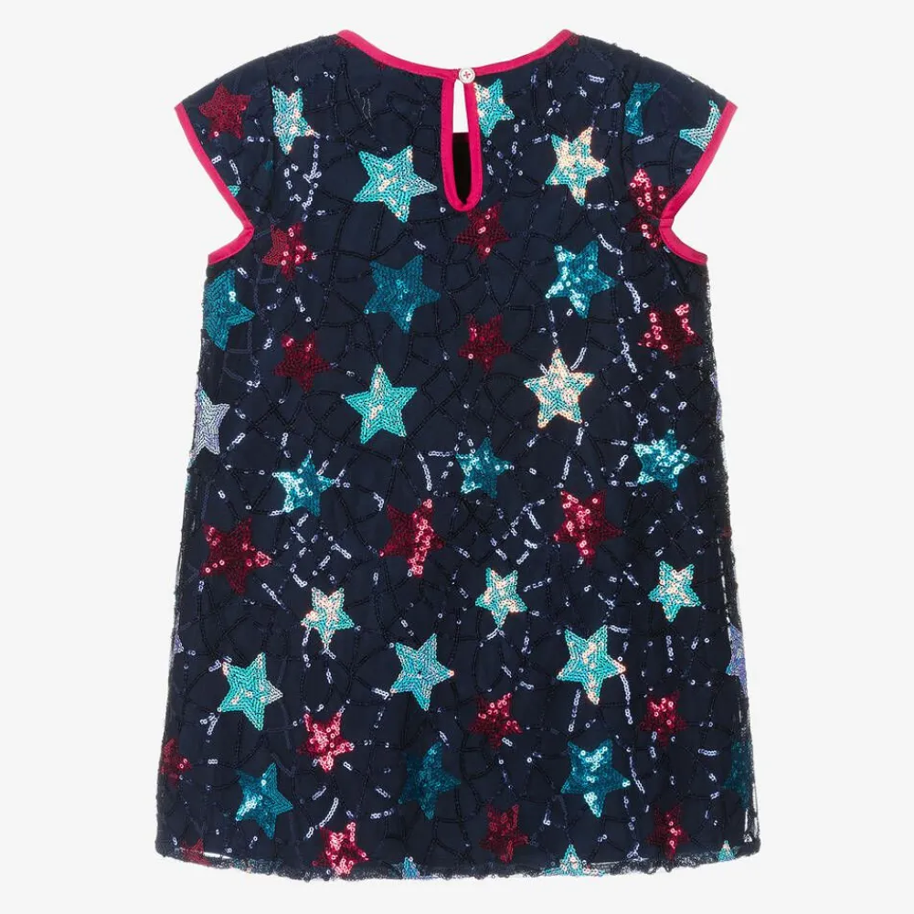 Hatley Dresses*Girls Blue Sequin Star Tulle Dress