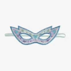 Tutu du Monde Costumes*Girls Blue Sequinned Superhero Mask