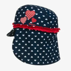 Playshoes Swimwear*Girls Blue Sun Protective Swim Hat (UPF50+)