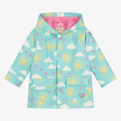 Hatley Coats & Jackets*Girls Blue Sunshine Raincoat