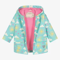 Hatley Coats & Jackets*Girls Blue Sunshine Raincoat