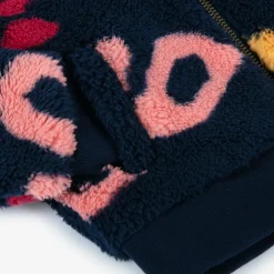 Boboli Coats & Jackets*Girls Blue Teddy Fleece Jacket