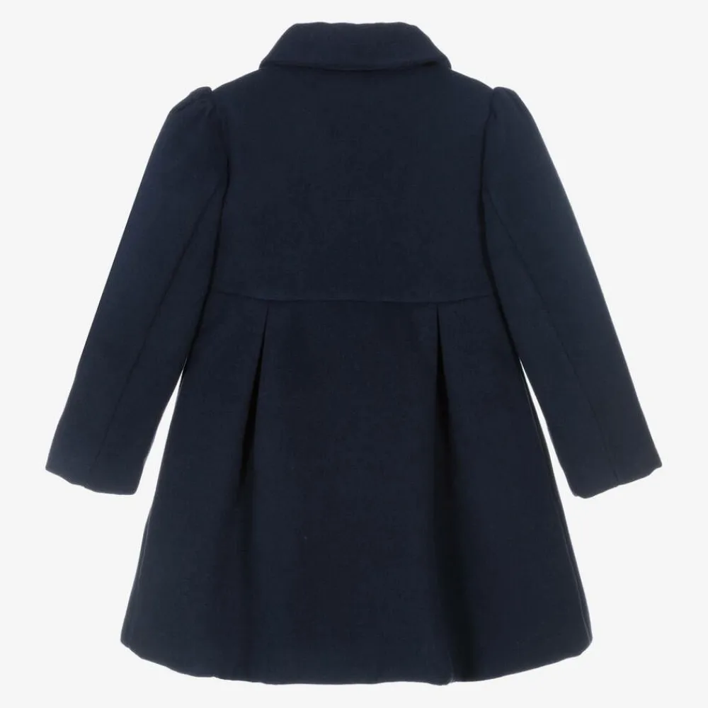 Patachou Coats & Jackets*Girls Blue Traditional Felted Coat