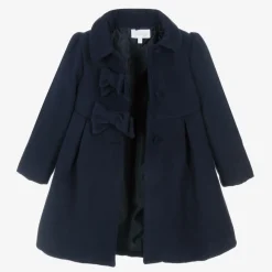 Patachou Coats & Jackets*Girls Blue Traditional Felted Coat