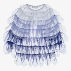Tutu du Monde Costumes*Girls Blue Tulle Cape Costume