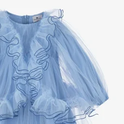 RaspberryPlum Dresses*Girls Blue Tulle Ruffle Dress
