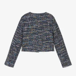 Guess Coats & Jackets*Girls Blue Tweed Jacket