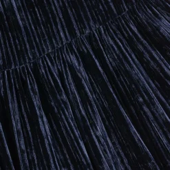 Childrensalon Occasions Dresses*Girls Blue Velour & Lace Dress