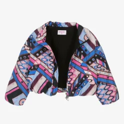 PUCCI Coats & Jackets*Girls Blue Vivara Puffer Jacket