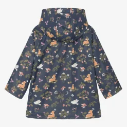 Powell Craft Coats & Jackets*Girls Blue Woodland Print Raincoat