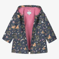 Powell Craft Coats & Jackets*Girls Blue Woodland Print Raincoat