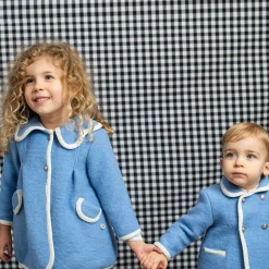 Foque Coats & Jackets*Girls Blue Wool Coat