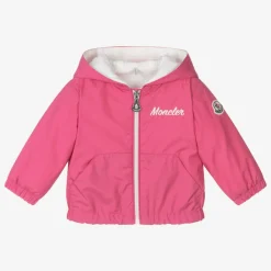 Moncler Enfant Coats & Jackets*Girls Bright Pink Evanthe Hooded Jacket