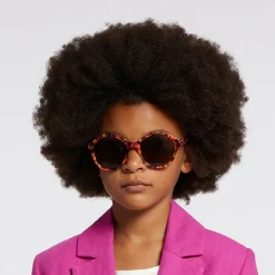 Chloé Clothing Accessories*Girls Brown & Pink Sunglasses