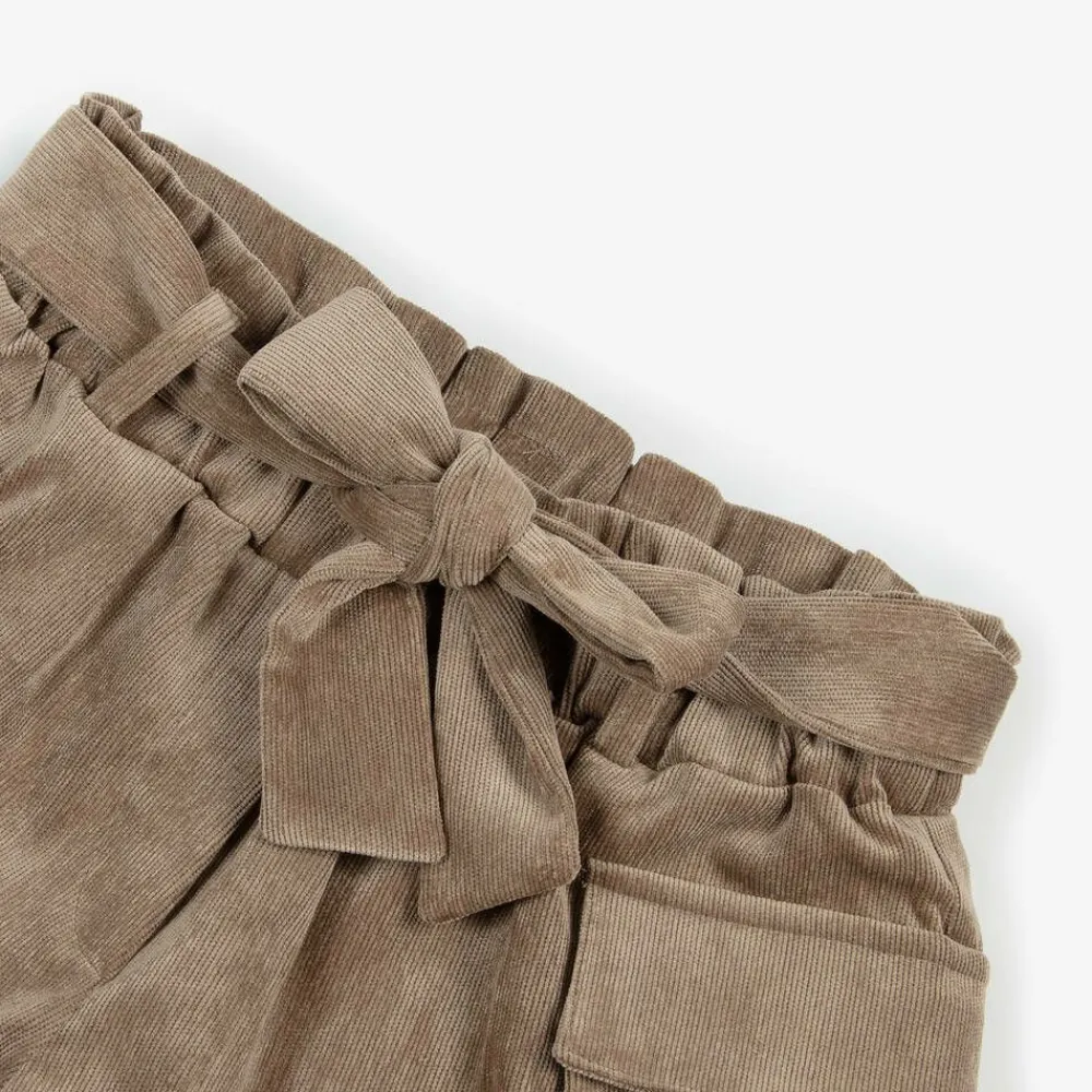 Elsy Shorts*Girls Brown Corduroy Shorts