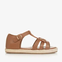 Age of Innocence Sandals|Sandals*Girls Brown Leather Sandals