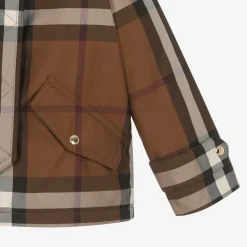 Burberry Coats & Jackets*Girls Brown Oversized Check Jacket
