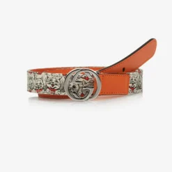 Gucci Clothing Accessories*Girls Cat Print G Logo Belt