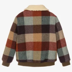 Bonpoint Coats & Jackets*Girls Checked Wool Jacket