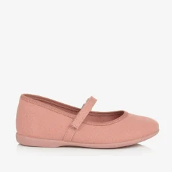Pisamonas Pumps & Ballerinas|Pumps & Ballerinas*Girls Coral Pink Canvas Bar Shoes