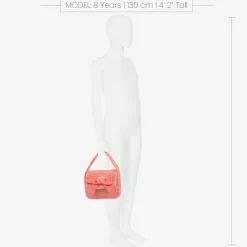 Patachou Bags*Girls Coral Pink Tweed Handbag (17cm)