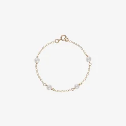 Raw Pearls Jewellery|Gifts*Girls 9ct Gold & Pearl Bracelet