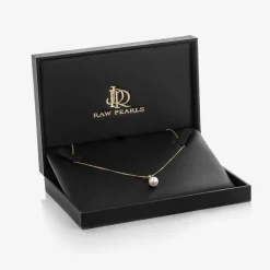 Raw Pearls Jewellery|Gifts*Girls 9ct Gold & Pearl Necklace (36cm)