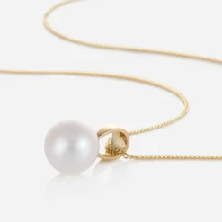 Raw Pearls Jewellery|Gifts*Girls 9ct Gold & Pearl Necklace (36cm)